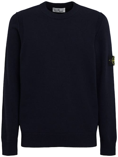 Stone Island: 带补丁的圆领毛衣