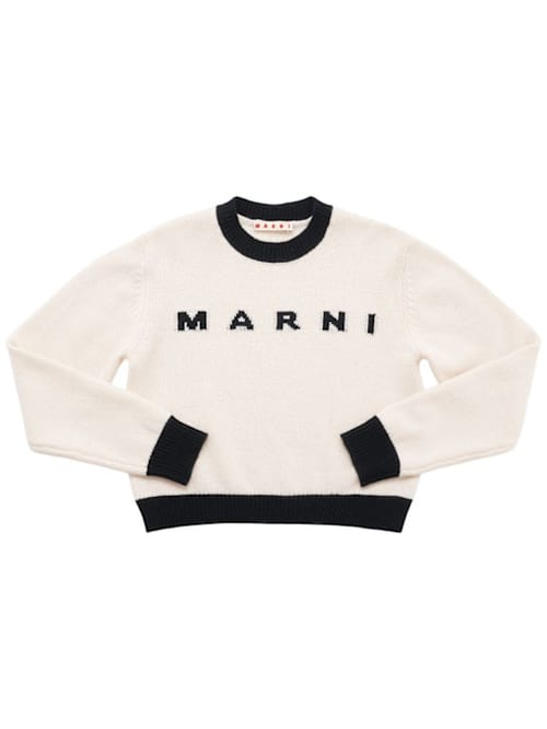 Marni Junior: 羊毛和羊绒针织毛衣