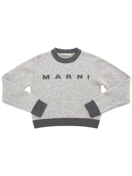 Marni Junior: 羊毛和羊绒针织毛衣