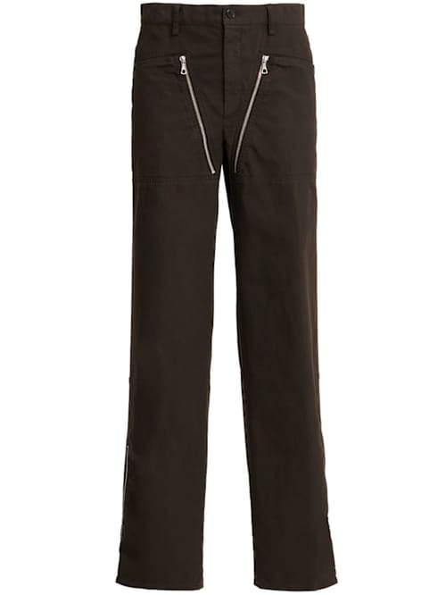 Dries Van Noten: 直筒拉链裤