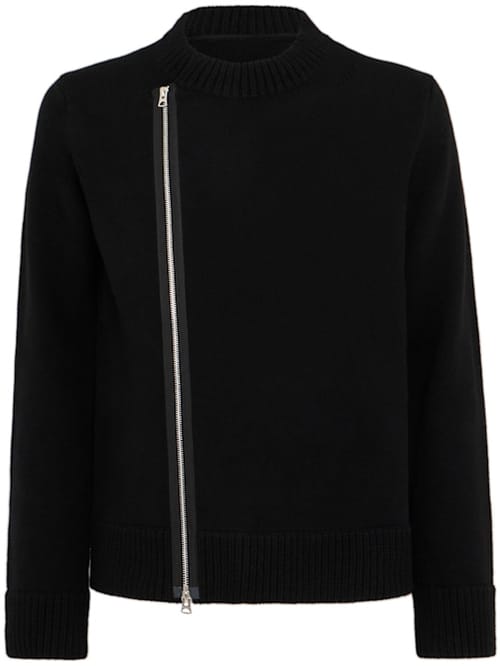 Sacai: 圆领拉链套头衫