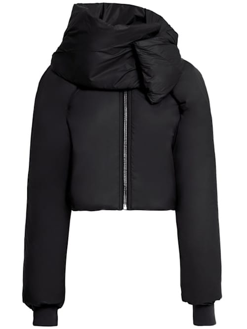 Rick Owens DRKSHDW: 带帽短款羽绒夹克
