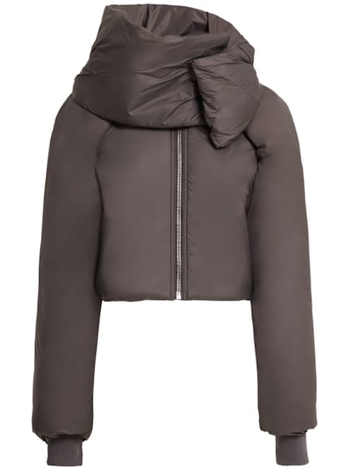 Rick Owens DRKSHDW: 短款连帽羽绒服