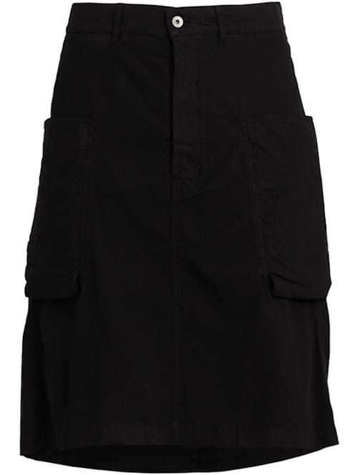 Rick Owens DRKSHDW: 带侧口袋的钱包裙