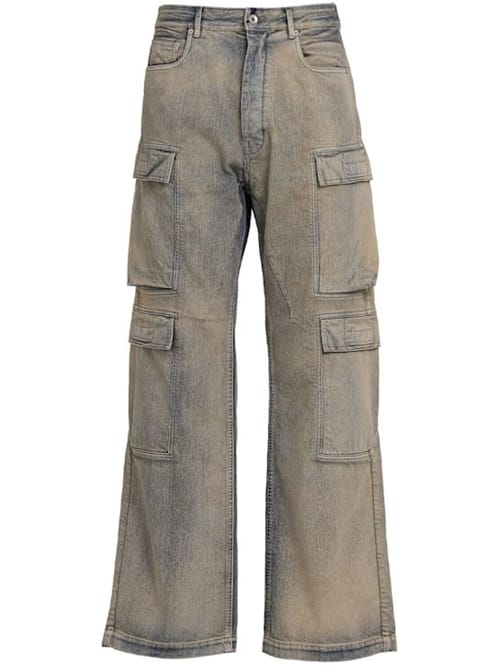 Rick Owens DRKSHDW: 宽松牛仔裤，带有贴袋