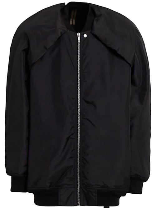 Rick Owens DRKSHDW: 带有结构领的飞行员夹克