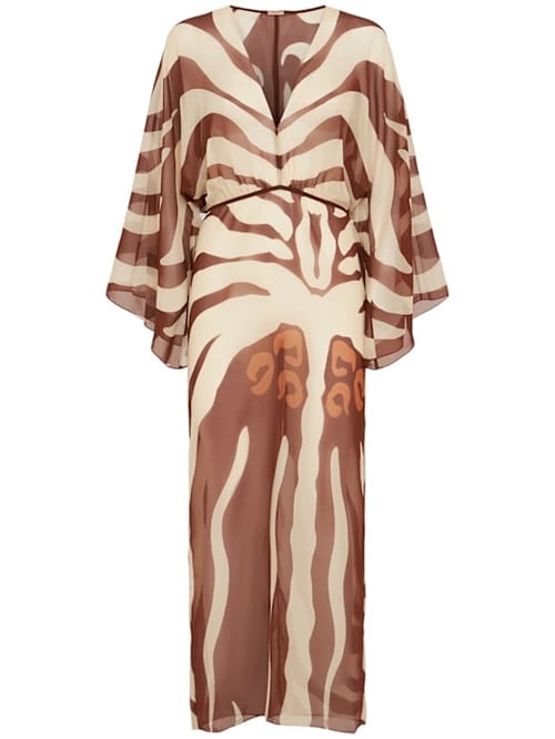 Johanna Ortiz: Abito maxi in chiffon stampato