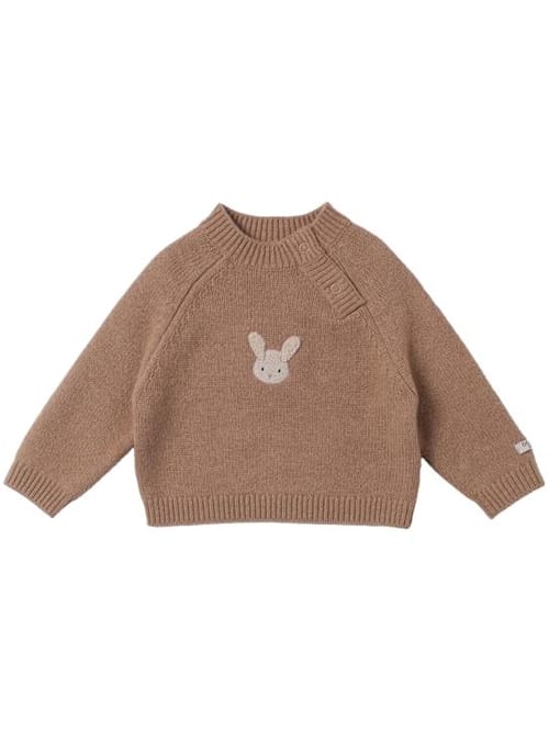 Donsje: Pullover aus Merinowolle mit Stickerei
