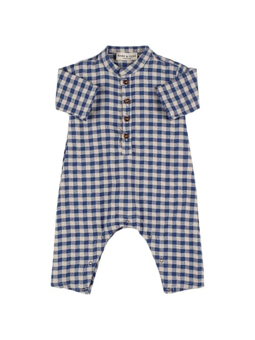 Babe & Tess: Printed cotton blend romper