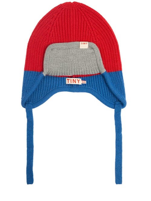 Tiny Cottons: 颜色块羊毛混合帽