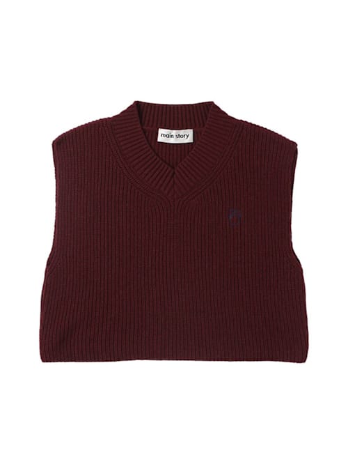 Main Story: Rib-knit V-neck vest