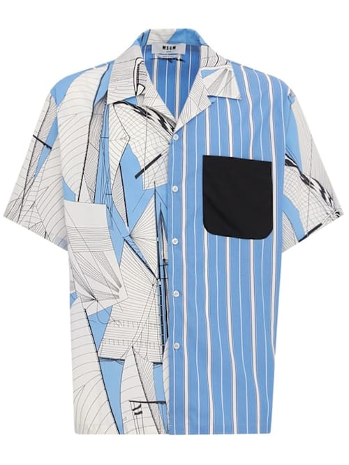 MSGM: 棉质短袖衬衫
