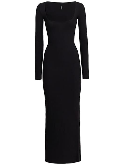 SKIMS: Ribbed modal maxi dress