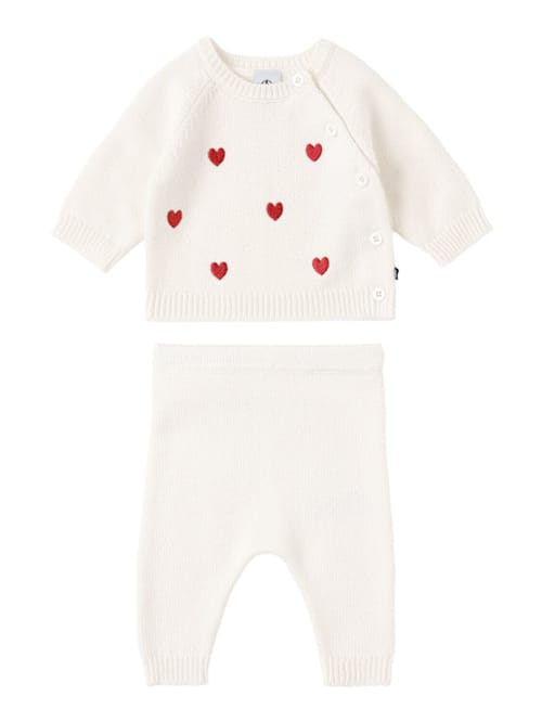 Petit Bateau: 毛织混纺上衣和裤子