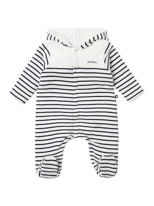 Petit Bateau: 条纹棉质连体衣