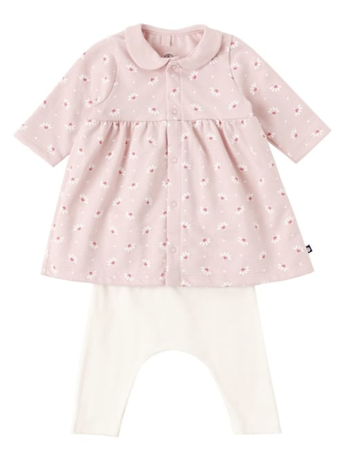 Petit Bateau: 印花棉质连衣裙和打底裤