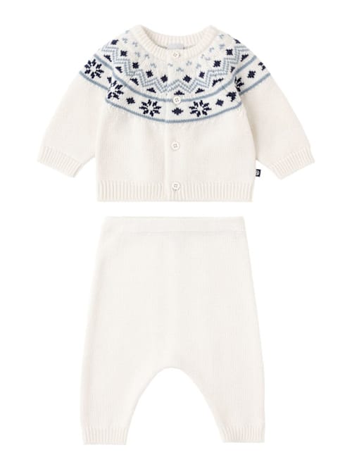 Petit Bateau: 毛线混纺开衫和裤子