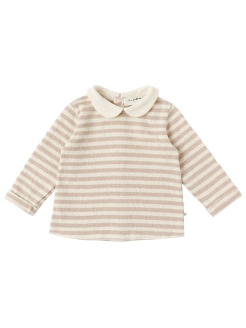 1 + IN THE FAMILY: Striped cotton-blend cardigan