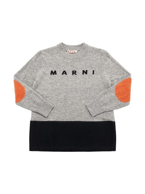 Marni Junior: Pullover aus Wollmischung mit Intarsie