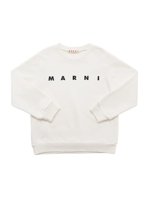 Marni Junior: 印花棉卫衣