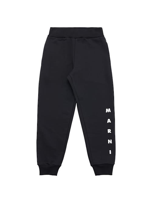 Marni Junior: 带有logo的棉质卫裤
