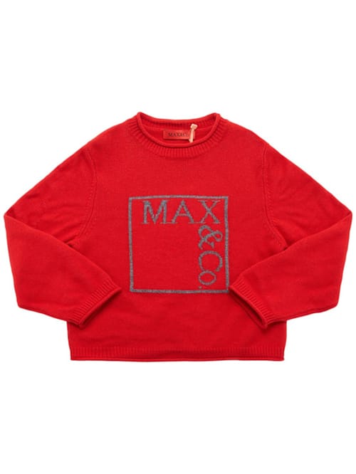 MAX&CO: 羊毛混纺针织毛衣