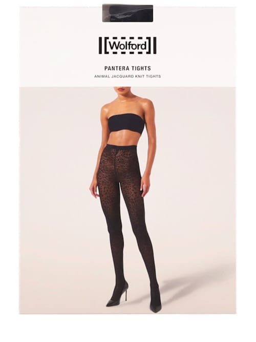 Wolford: 豹纹提花针织紧身裤