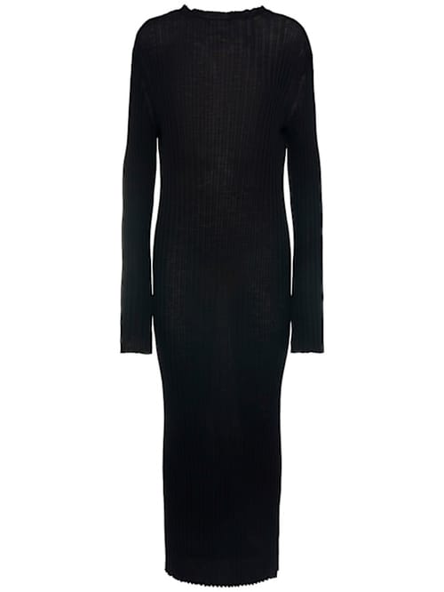 Khaite: Ribbed wool maxi dress