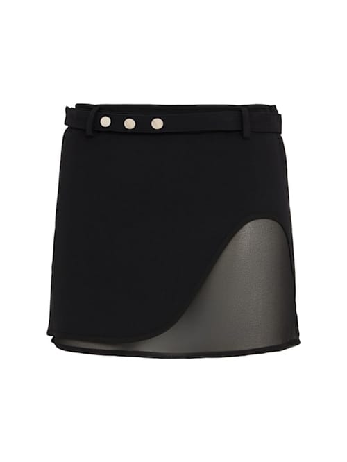 The Attico: Wallet skirt with belt