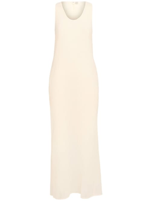 Toteme: Vestito lungo in cotone e seta
