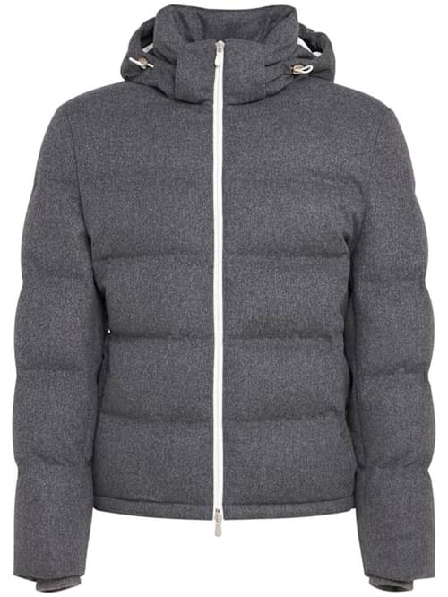 Brunello Cucinelli: 带帽短款羽绒服
