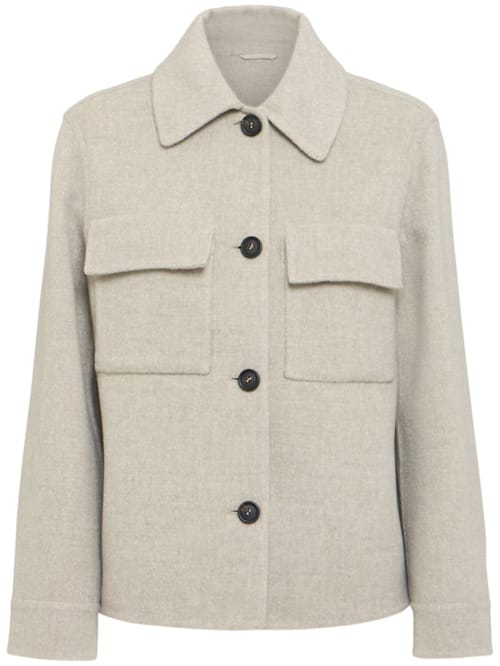 Brunello Cucinelli: 单排扣衬衫领外套