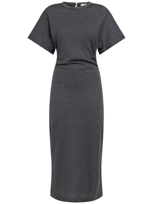 Brunello Cucinelli: Virgin wool midi dress