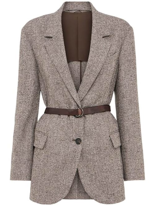 Brunello Cucinelli: 腰带短夹克