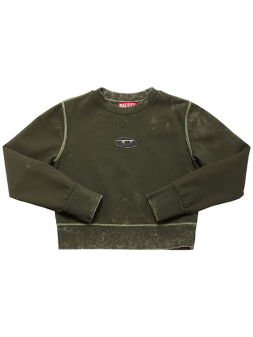 Diesel Kids: 带有logo的棉质运动衫
