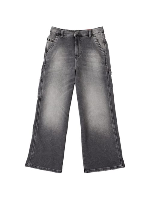 Diesel Kids: 弹性棉质 cargo 牛仔裤