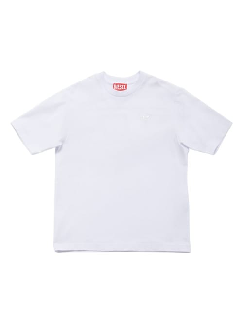 Diesel Kids: 刺绣棉质针织T恤