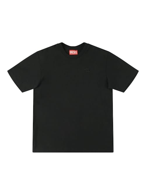 Diesel Kids: 刺绣棉质 jersey T恤