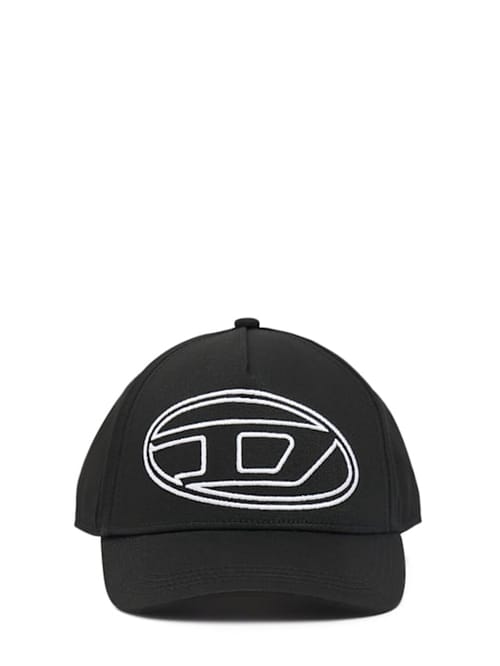 Diesel Kids: 带logo的棉料帆布棒球帽