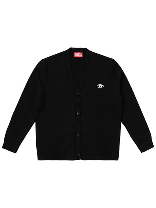 Diesel Kids: Cardigan en maille à col en V