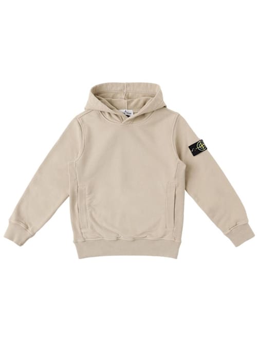 Stone Island Junior: 机织有机棉连帽衫