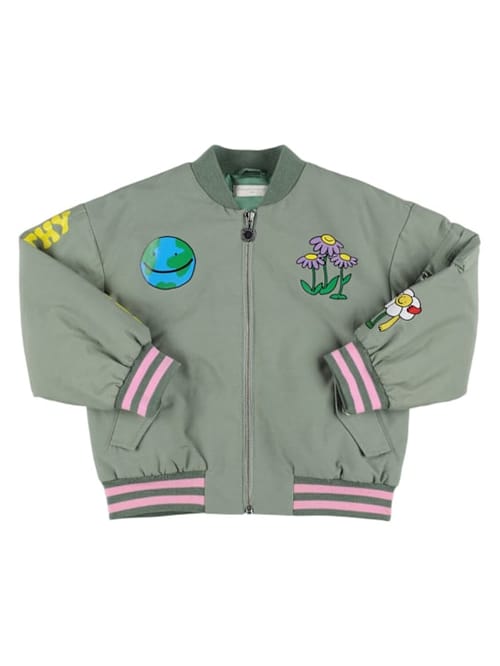 Stella McCartney Kids: 棉混纺飞行员夹克