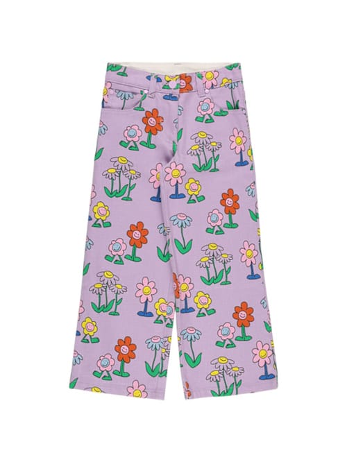 Stella McCartney Kids: 印花棉府绸裤