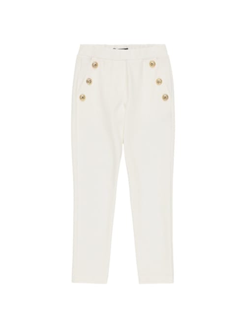Balmain: 米兰缝制的粘胶混纺裤