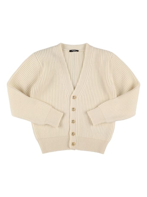 Balmain: 羊毛与开司米编织开衫