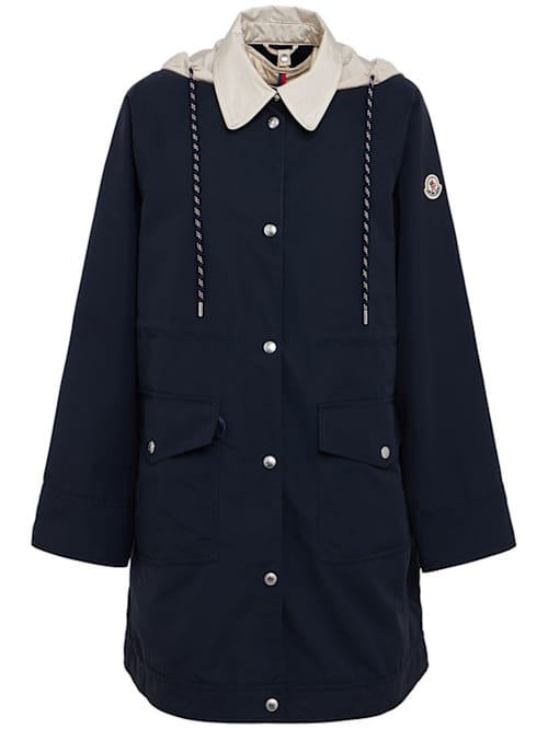 Moncler: 带帽长款羽绒服