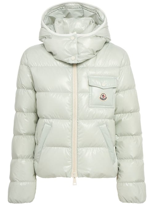Moncler: 短款带帽羽绒服