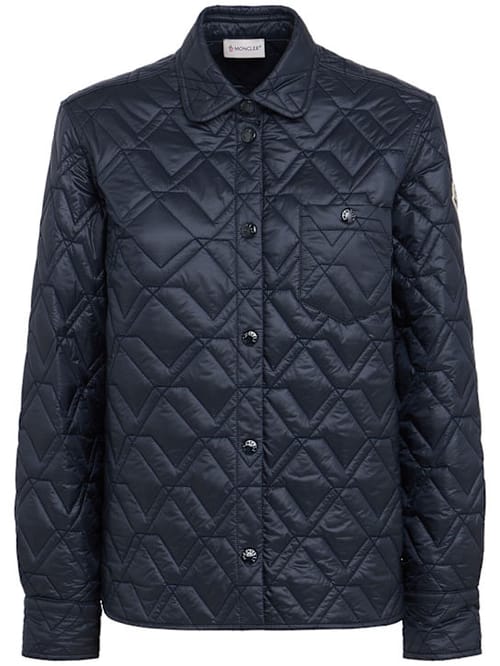 Moncler: 带中央拉链的绗缝夹克