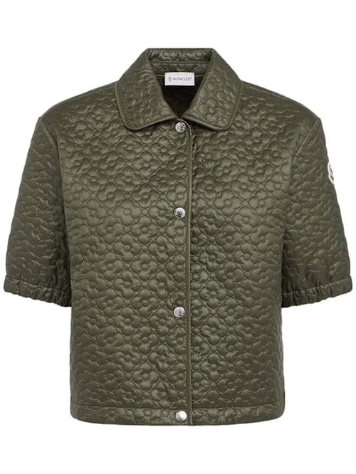 Moncler: 短款夹克，带钮扣闭合