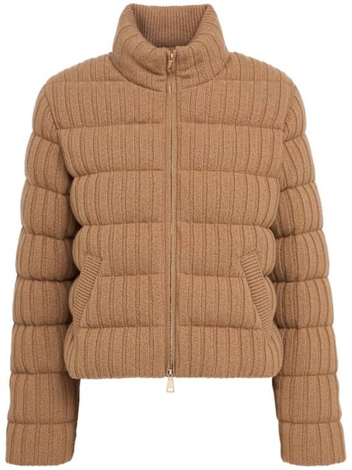 Moncler: 拉链短款羽绒夹克